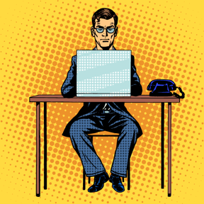 Man at Desk